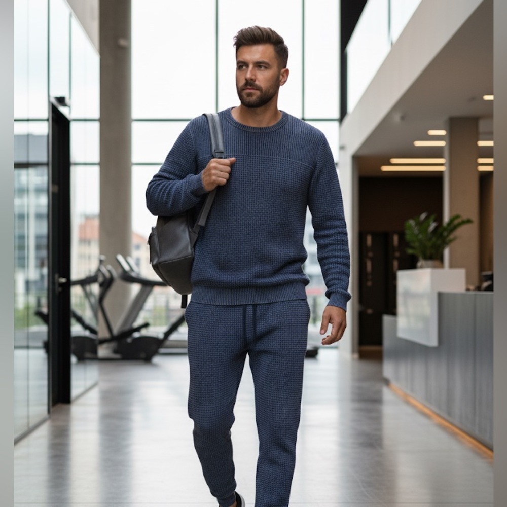 Art Of Rhetoric Rare&Unique Men’s 2 Piece Knit Set Pullover&Jogger Pants NWT